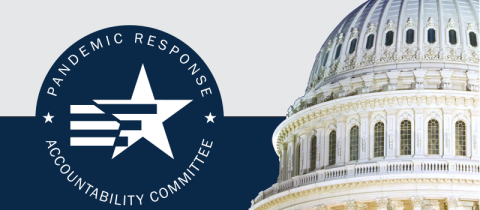 image of the capitol building and the pandemic response accountability committee logo