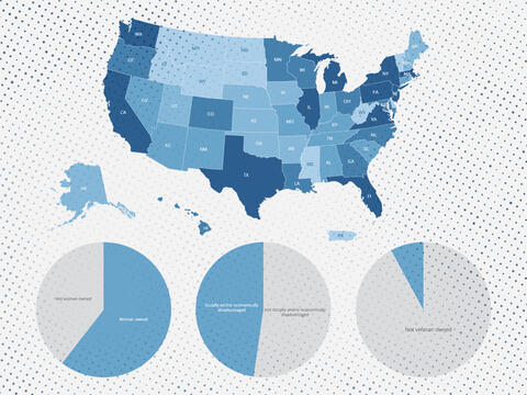 icon of the United States map and data