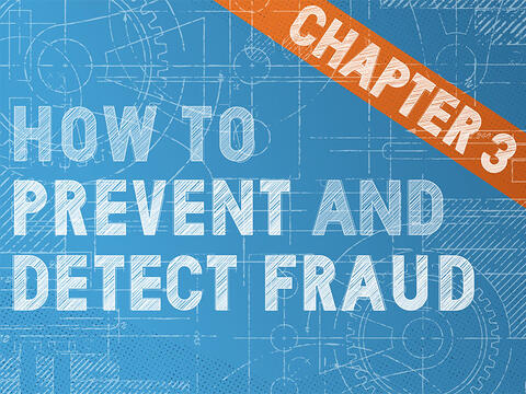 How to Prevent and Detect Fraud on a Blueprint background