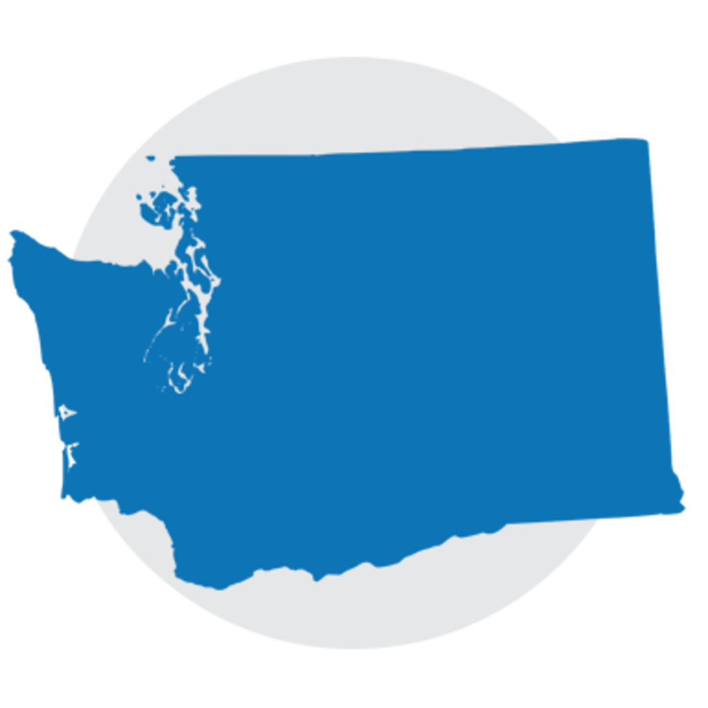 Washington state map